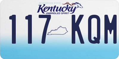 KY license plate 117KQM