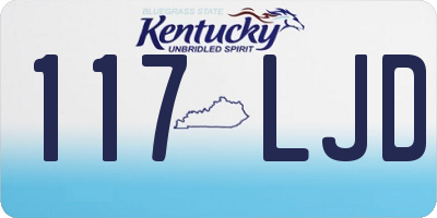KY license plate 117LJD