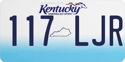 KY license plate 117LJR