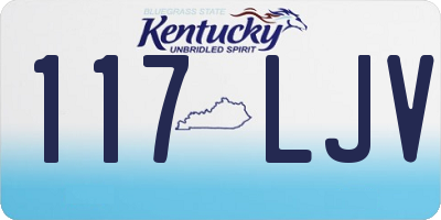 KY license plate 117LJV