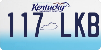 KY license plate 117LKB