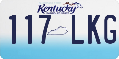 KY license plate 117LKG
