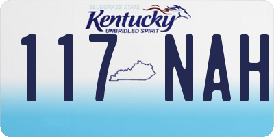 KY license plate 117NAH
