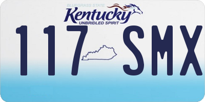 KY license plate 117SMX