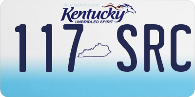KY license plate 117SRC