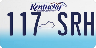KY license plate 117SRH