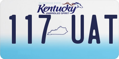 KY license plate 117UAT