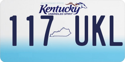 KY license plate 117UKL