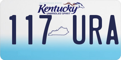 KY license plate 117URA