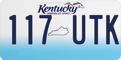 KY license plate 117UTK