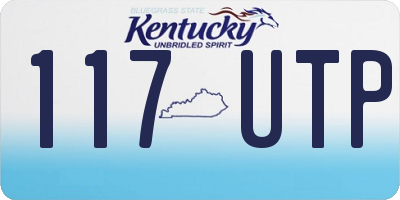 KY license plate 117UTP