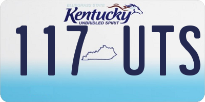 KY license plate 117UTS