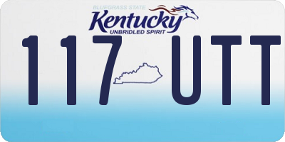 KY license plate 117UTT