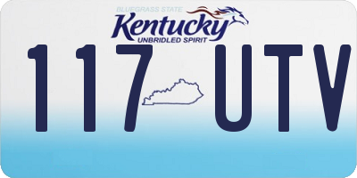 KY license plate 117UTV