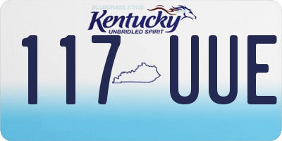 KY license plate 117UUE