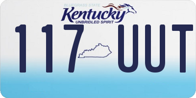 KY license plate 117UUT