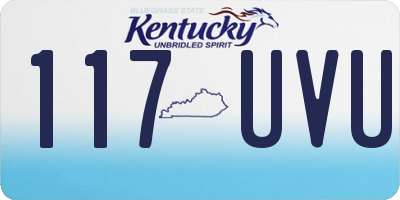 KY license plate 117UVU