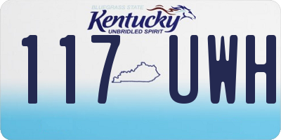 KY license plate 117UWH