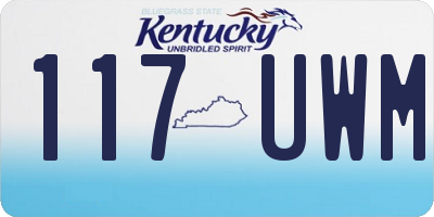 KY license plate 117UWM