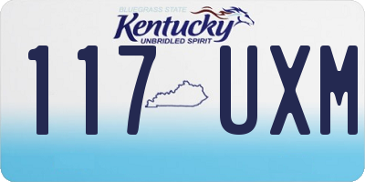 KY license plate 117UXM