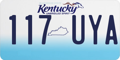 KY license plate 117UYA