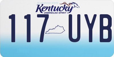KY license plate 117UYB