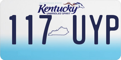 KY license plate 117UYP
