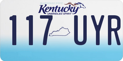 KY license plate 117UYR