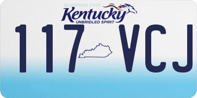 KY license plate 117VCJ