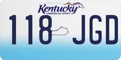 KY license plate 118JGD