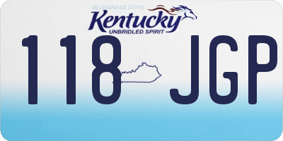 KY license plate 118JGP