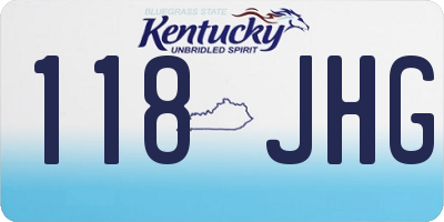 KY license plate 118JHG