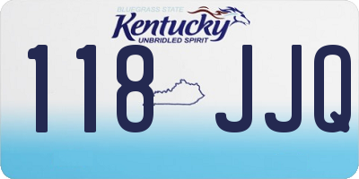 KY license plate 118JJQ