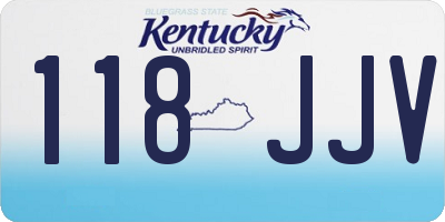 KY license plate 118JJV