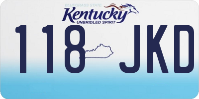KY license plate 118JKD