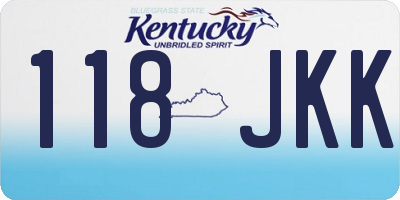 KY license plate 118JKK