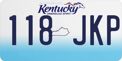 KY license plate 118JKP