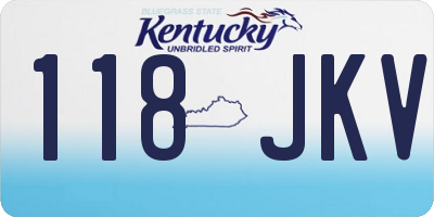 KY license plate 118JKV