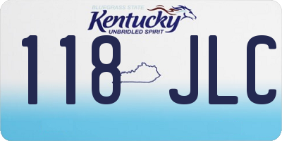 KY license plate 118JLC