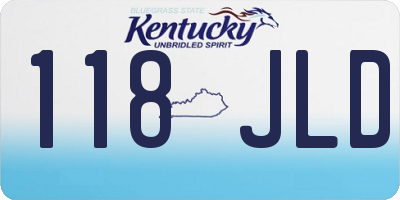 KY license plate 118JLD