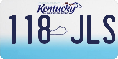 KY license plate 118JLS