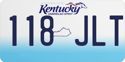 KY license plate 118JLT