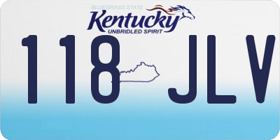 KY license plate 118JLV