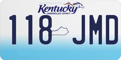 KY license plate 118JMD
