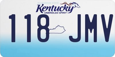 KY license plate 118JMV