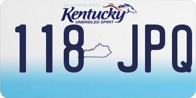 KY license plate 118JPQ