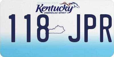 KY license plate 118JPR