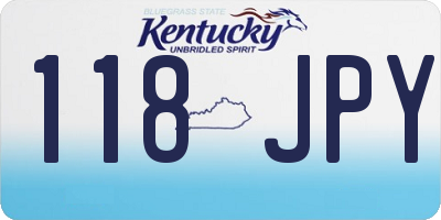 KY license plate 118JPY