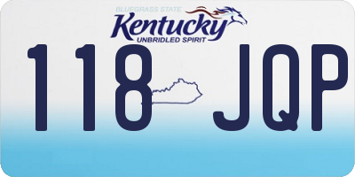 KY license plate 118JQP