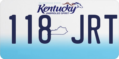 KY license plate 118JRT